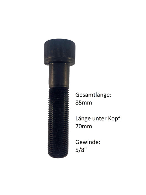 Schraube für Fräszähne Wurzelfräse Stubbenfräse Rayco Wurzelwerkzeug Zoll 85mm 5/8" Bout Screw Bolt Milling teeth Super Teeth FSI Vermeer